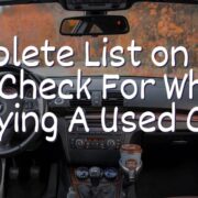 What To Check For When Buying A Used Car